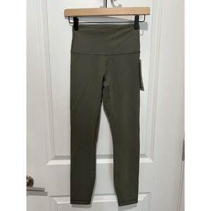 Lululemon Wunder Train HR Tight 25" Size 4 ARMG Army Green NWT $98